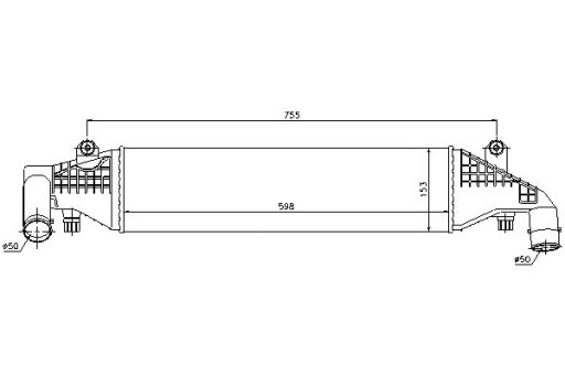96532/NIS - NISSENS ВПУСКНИЙ ПОВІТРЯНИЙ ОХОЛОДЖУВАЧ MAZDA 3 1.6
