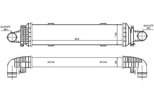 96534/NIS - NISSENS ПОВІТРЯНИЙ ОХОЛОДЖУВАЧ MERCEDES C
