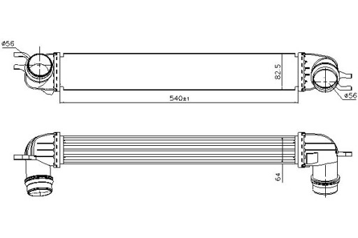 96397/NIS - NISSENS INTAKE AIR COOLER MINI (R56),