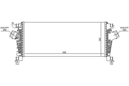 96454/NIS - NISSENS ПОВІТРЯНИЙ ОХОЛОДЖувач OPEL ASTRA