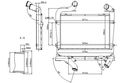 97061/NIS - ОХЛАДИТЕЛЬ ВПУСКНОГО ВОЗДУХА NISSENS SCANIA P,G,