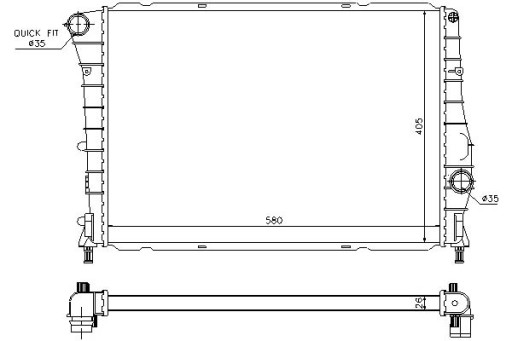 60059/NIS - Радіатор двигуна nissens alfa romeo 147 1.9d 04.0