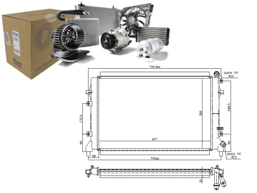 NIS65324/RS5 - Радиатор двигателя nissan (автомат/ручной,