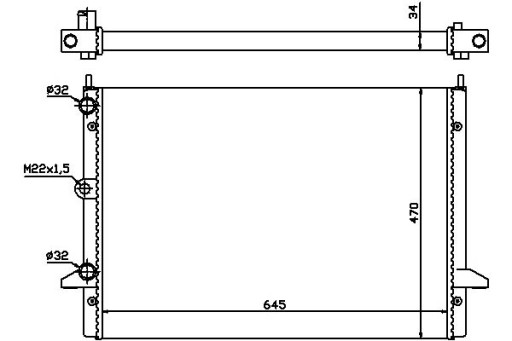 63992/NIS - Радіатор двигуна nissens ford galaxy