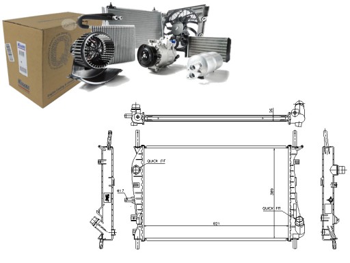 NIS62023A/RS6 - Радиатор двигателя nissan ford mondeo iii 2.0d-3.0