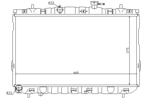 67494/NIS - Радіатор двигуна nissens hyundai coupe 1.6 03/02-