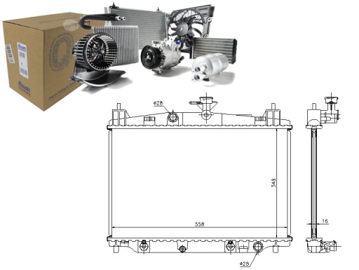 NIS68505(EXT) - РАДІАТОР ДВИГУНА NISSENS MAZDA 2 1.3/1.3LPG/1.5 0