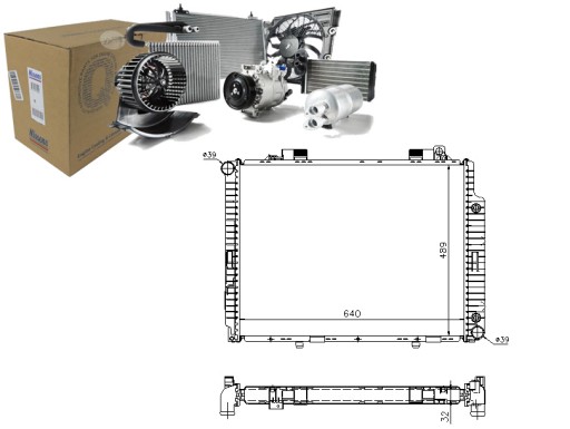 NIS62665A/RS5 - РАДІАТОР ДВИГУНА NISSENS MERCEDES E T-MODEL (S210