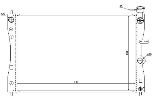 68183/NIS - Радиатор двигателя nissens mitsubishi colt czc, col