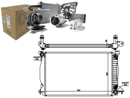 NIS60303A/RS7 - РАДИАТОР ДВИГАТЕЛЯ NISSENS NIS, 60303A