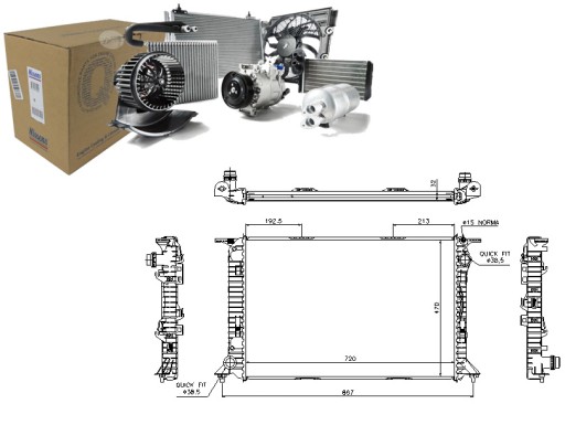 NIS60319/RS7 - РАДИАТОР ДВИГАТЕЛЯ NISSENS NIS, 60319