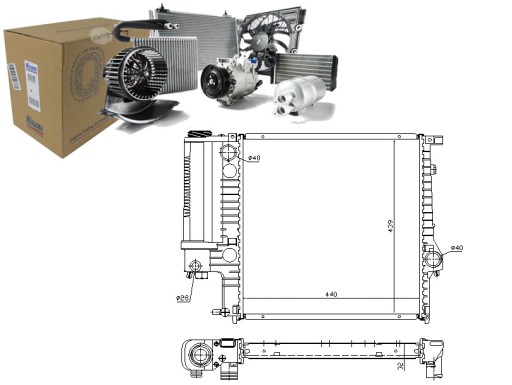 NIS60623A/RS7 - РАДИАТОР ДВИГАТЕЛЯ NISSENS NIS, 60623A