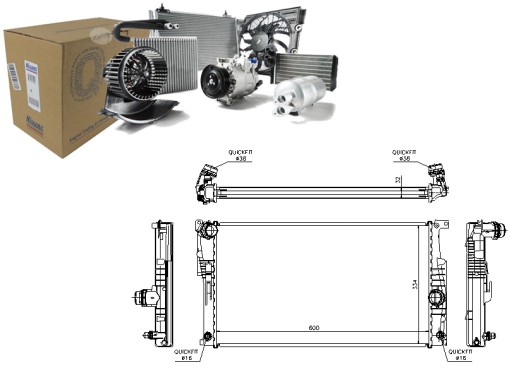 NIS60817/RS7 - РАДИАТОР ДВИГАТЕЛЯ NISSENS NIS, 60817