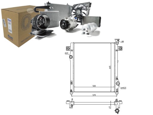 NIS61030/RS7 - РАДІАТОР ДВИГУНА NISSENS NIS, 61030