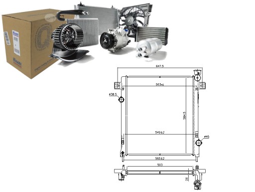 NIS61035/RS7 - РАДІАТОР ДВИГУНА NISSENS NIS, 61035