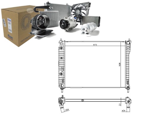 NIS61688/RS7 - РАДІАТОР ДВИГУНА NISSENS NIS, 61688