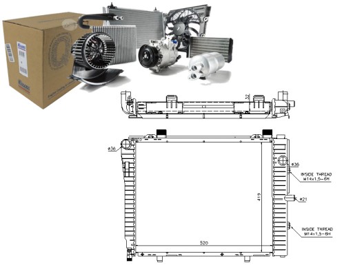 NIS62712A/RS7 - РАДИАТОР ДВИГАТЕЛЯ NISSENS NIS, 62712A