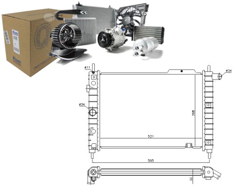NIS63058A/RS7 - РАДІАТОР ДВИГУНА NISSENS NIS, 63058A