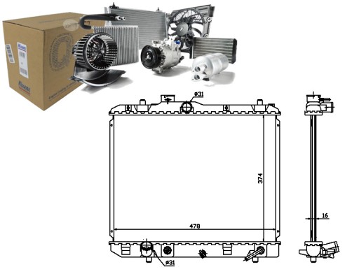 NIS630706/RS7 - РАДІАТОР ДВИГУНА NISSENS NIS, 630706