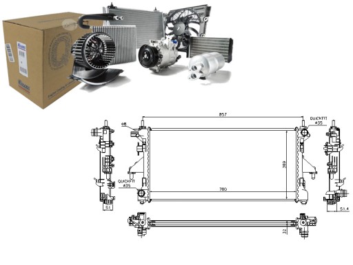 NIS63555A/RS7 - РАДИАТОР ДВИГАТЕЛЯ NISSENS NIS, 63555A