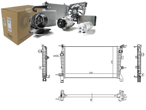 NIS637632/RS7 - РАДІАТОР ДВИГУНА NISSENS NIS, 637632