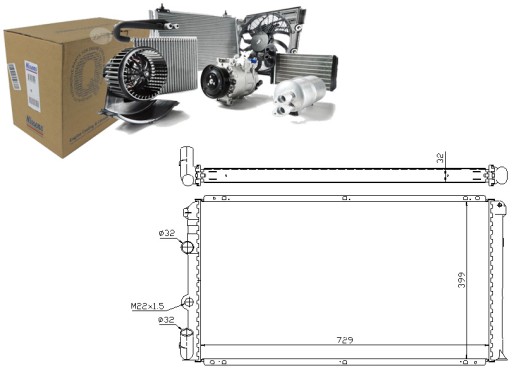 NIS63936A/RS7 - РАДІАТОР ДВИГУНА NISSENS NIS, 63936A