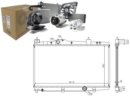 NIS64655A/RS7 - РАДИАТОР ДВИГАТЕЛЯ NISSENS NIS, 64655A