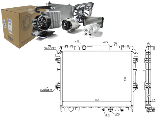 NIS646807/RS7 - РАДИАТОР ДВИГАТЕЛЯ NISSENS NIS, 646807