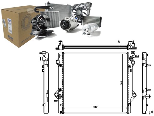 NIS64684/RS7 - РАДИАТОР ДВИГАТЕЛЯ NISSENS NIS, 64684