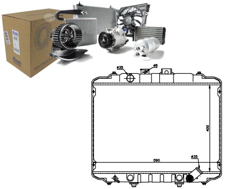 NIS67015/RS7 - РАДІАТОР ДВИГУНА NISSENS NIS, 67015