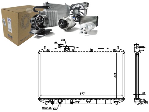NIS68134A/RS7 - РАДІАТОР ДВИГУНА NISSENS NIS, 68134A