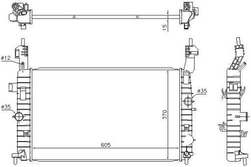 630748/NIS - Охладитель двигателя nissens opel meriva a 1.4/1.4lpg