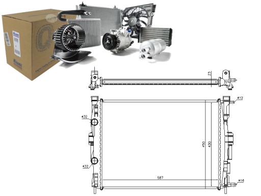 NIS63764/RS3 - РАДІАТОР ДВИГУНА NISSENS RENA5395 RT2306 8MK37678