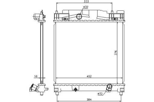 646816 - Кулер для воды nissens aston martin cygnet 1.3