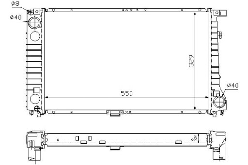 60744A - Кулер води nissens bmw 5 530 i (e34)
