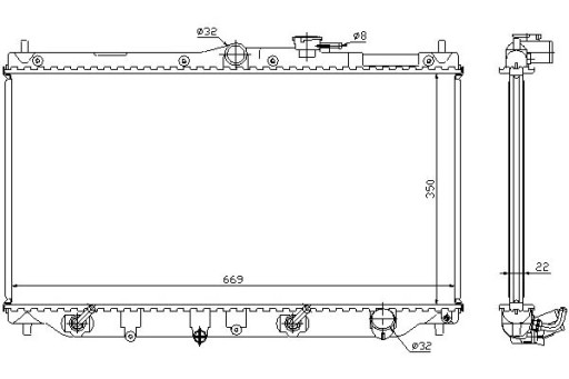 622831 - Nissens водяний кулер honda accord iv 2.0 i 16v (