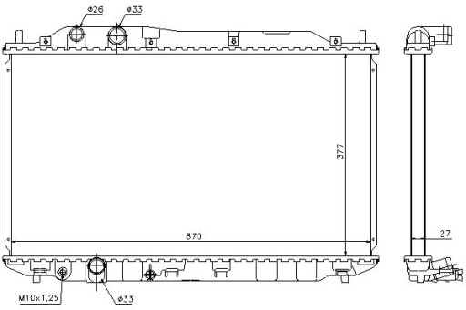 68143 - Кулер для воды nissens honda civic viii хэтчбек