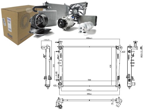 NIS66778/SERW - Кулер води nissens kia cerato ii sedan 2.0 (td