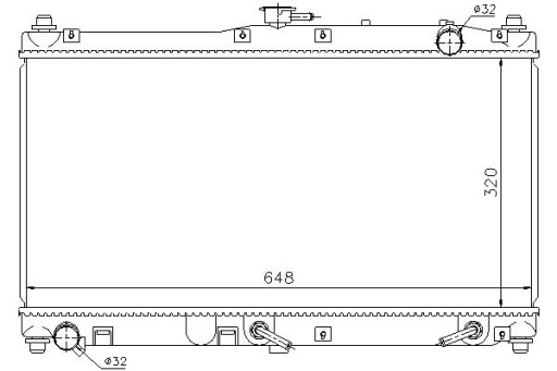 62467 - Водяний кулер nissens mazda mx-5 ii 1.6 16v (nb)