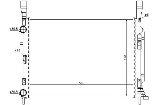 637628 - Кулер води nissens mercedes citan combi 108 cd