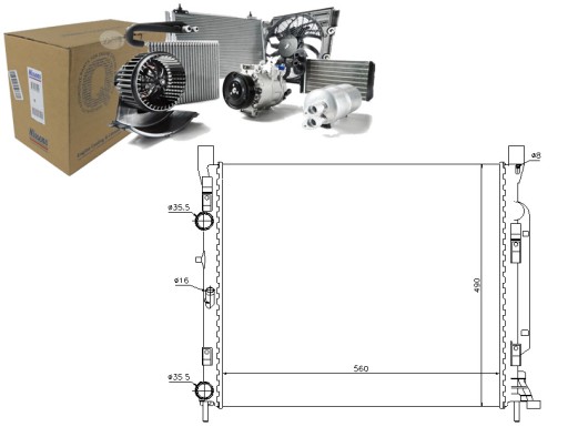 NIS637623/SERW - ОХОЛОДЖУВАЧ ВОДИ NISSENS MERCEDES CITAN COMBI 112 (4