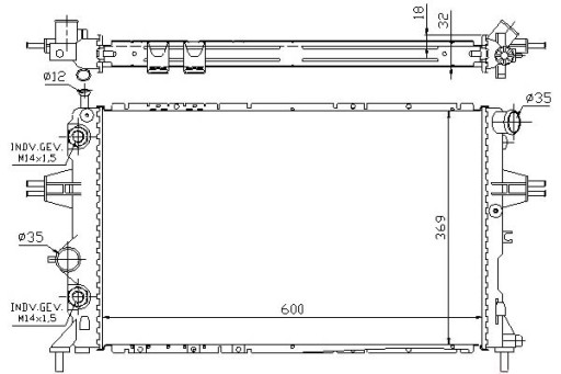 63247A - Кулер води nissens opel astra g delvan 2.0 di