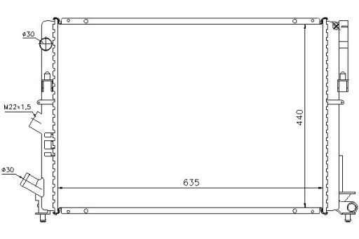 63838 - Кулер води nissens renault espace iii 2.0 (je0