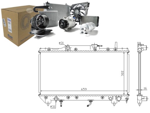NIS64806/SERW - Кулер для воды nissens toyota carina e 1.6 gli (на
