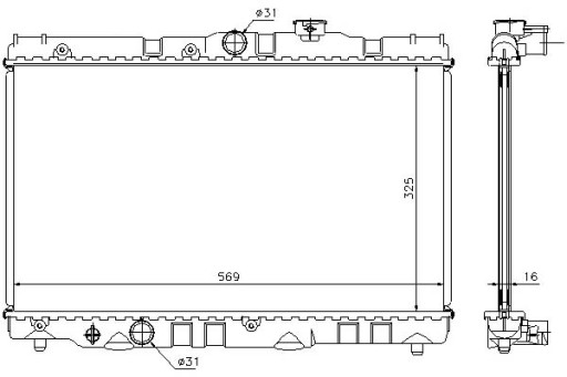 64741 - Кулер води nissens toyota carina ii 1.6 (at171