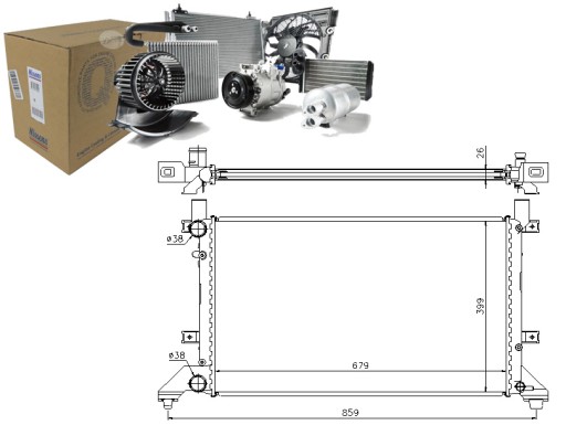 NIS65231A/SERW - Nissens water cooler vw lt 28-35 ii 2.3 (2db. 2d)