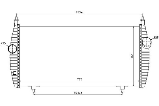 96617 - ИНТЕРКУЛЕР NISSENS CITROEN C5 II 2.2 HDI (RC_)