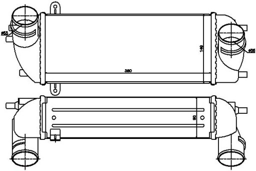 96559 - ИНТЕРКУЛЕР NISSENS HYUNDAI SANTA FE II 2.0 CRDI (