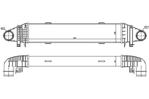 96596 (NIS) MS4557 IC300 8ML376777121 7063026 - ИНТЕРКУЛЕР NISSENS MERCEDES C T-MODEL (S204) C (W