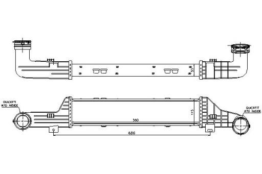 96899/ZAW - ИНТЕРКУЛЕР NISSENS MERCEDES E T-MODEL (S210) E (V